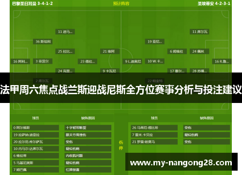 法甲周六焦点战兰斯迎战尼斯全方位赛事分析与投注建议